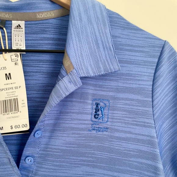 Adidas Women's Golf Blue TPC Sawgrass Polo - Picture 3 of 5